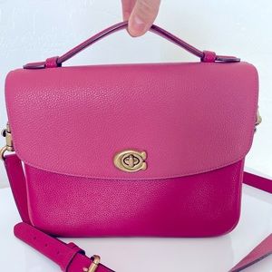 Coach cross body pink bag